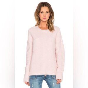 Free People OTS Chunky Knit Sweater XXS grey neutral minimalist coastal cottage